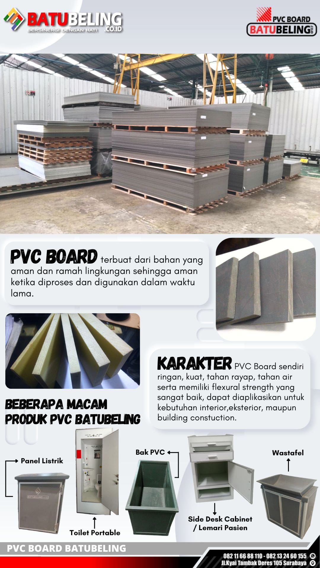 Home 1 pvc board surabaya